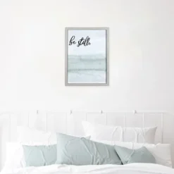 Kirkland's Home Be Still Framed Art Print- Wall Quotes & Signs