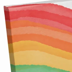 Kirkland's Home Be Yourself Rainbow Canvas Art Print- Wall Quotes & Signs