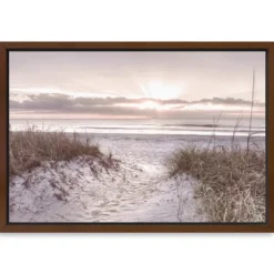 Kirkland's Home Beach Morning Blessing Framed Canvas Art Print- Framed Art