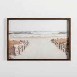 Kirkland's Home Beach Path Framed Art Print- Framed Art