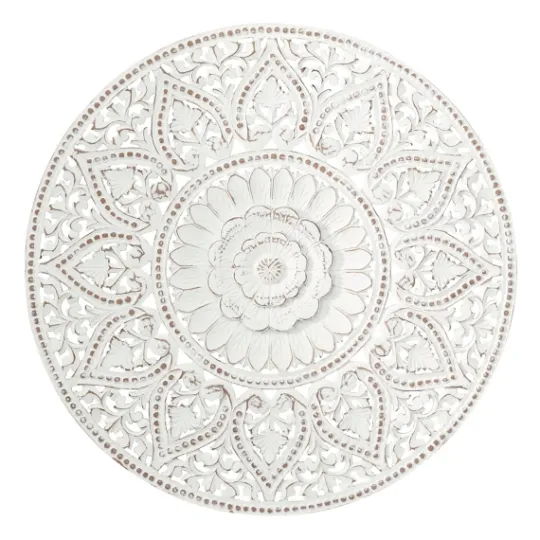 Kirkland's Home Beaded Floral Medallion Wall Plaque- Wall Plaques