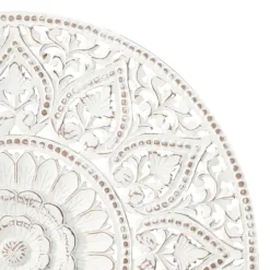 Kirkland's Home Beaded Floral Medallion Wall Plaque- Wall Plaques