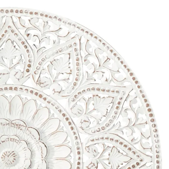Kirkland's Home Beaded Floral Medallion Wall Plaque- Wall Plaques
