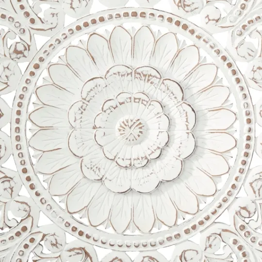 Kirkland's Home Beaded Floral Medallion Wall Plaque- Wall Plaques
