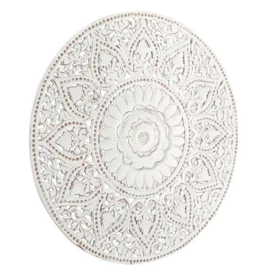 Kirkland's Home Beaded Floral Medallion Wall Plaque- Wall Plaques