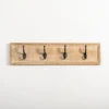 Kirkland's Home Beaded Wood Plaque Metal Wall Hooks- Hooks