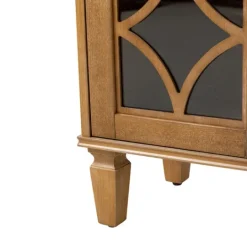 Kirkland's Home Becky Acorn Wood 4-Door Sideboard- Cabinets & Sideboards