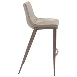 Kirkland's Home Beige & Brown Faux Leather 2-Pc. Bar Stool Set- Bar Stools & Counter Height Stools