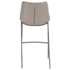 Kirkland's Home Beige & Brown Faux Leather 2-Pc. Bar Stool Set- Bar Stools & Counter Height Stools