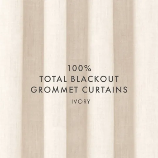 Kirkland's Home Beige Blackout Curtains, 84 In.- Curtains & Drapes