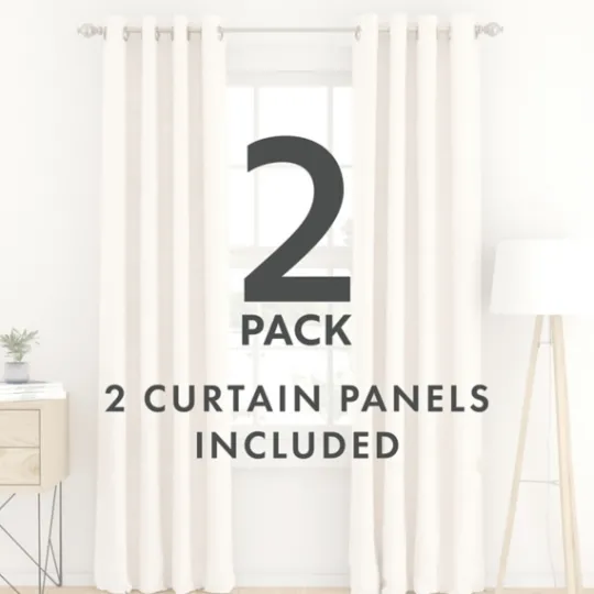Kirkland's Home Beige Blackout Curtains, 84 In.- Curtains & Drapes