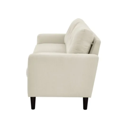 Kirkland's Home Beige Button Tufted Sofa- Sofas & Loveseats