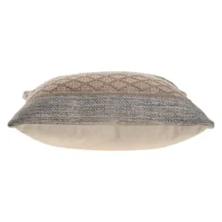 Kirkland's Home Beige Criss Cross Accent Pillow- Pillows