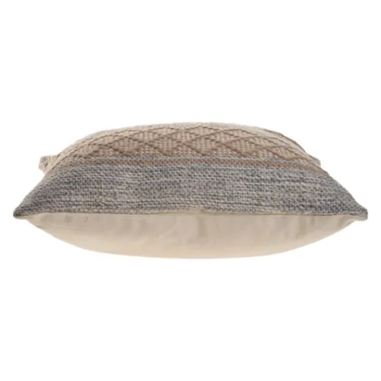 Kirkland's Home Beige Criss Cross Accent Pillow- Pillows