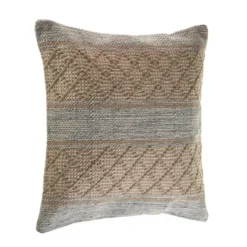 Kirkland's Home Beige Criss Cross Accent Pillow- Pillows