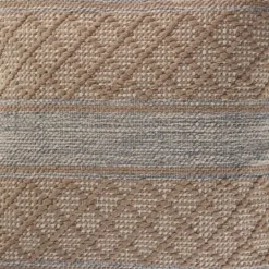 Kirkland's Home Beige Criss Cross Accent Pillow- Pillows