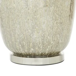 Kirkland's Home Beige Marbled Mercury Glass Table Lamp- Table Lamps
