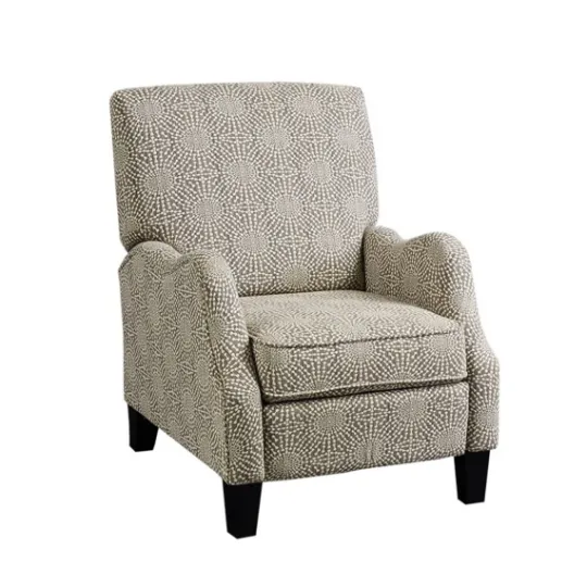 Kirkland's Home Beige Pattern Liam Push-Back Recliner- Accent Chairs