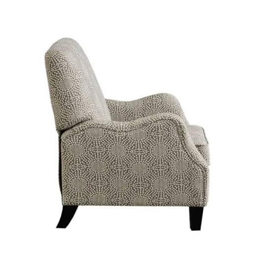 Kirkland's Home Beige Pattern Liam Push-Back Recliner- Accent Chairs