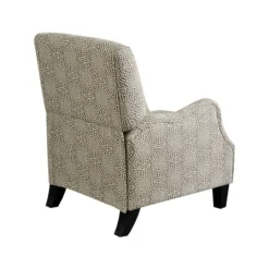 Kirkland's Home Beige Pattern Liam Push-Back Recliner- Accent Chairs