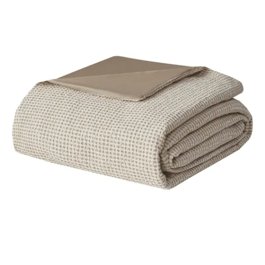 Kirkland's Home Beige Waffle Weave 3-Pc. Queen Duvet Cover Set- Duvets