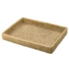 Kirkland's Home Beige Woven Cement Tray- Decorative Trays
