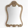 Kirkland's Home Belle Natural Scroll Top Wall Mirror- Decorative Mirrors