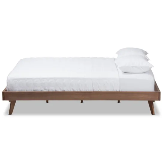 Kirkland's Home Benjamin Walnut Tapered Leg King Bed Frame- Beds & Headboards