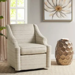 Kirkland's Home Benton Swivel Glider Accent Chair- Accent Chairs