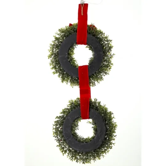 Kirkland's Home Berries And Boxwood Double Wreath- Wreaths