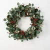 Kirkland's Home Berry Trio And Eucalyptus Christmas Wreath, 24 In.- Wreaths
