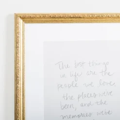 Kirkland's Home Best Things In Life Gold Framed Wall Plaque- Wall Quotes & Signs