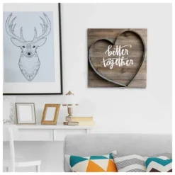 Kirkland's Home Better Together Metal And Wood Plank Wall Plaque- Wall Quotes & Signs