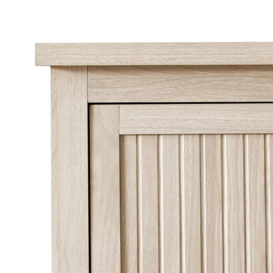 Kirkland's Home Birch Grooved 4-Drawer Dresser With Wardrobe- Dressers & Chests