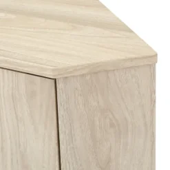 Kirkland's Home Birch Wood Finish Corner Cabinet- Cabinets & Sideboards