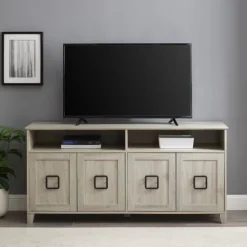 Kirkland's Home Birch Wooden Door Modern Tv Stand- Tv Stands & Media Consoles