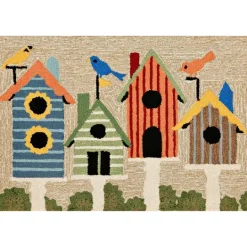 Kirkland's Home Birdhouses Scatter Rug- Doormats