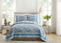 Kirkland's Home Bisou Floral King 3-Pc. Quilt Set- Quilts