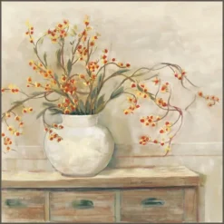 Kirkland's Home Bittersweet Bouquet Framed Canvas Art Print- Canvas Art