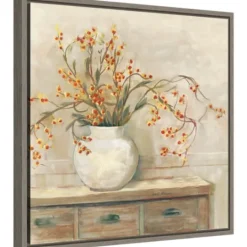 Kirkland's Home Bittersweet Bouquet Framed Canvas Art Print- Canvas Art
