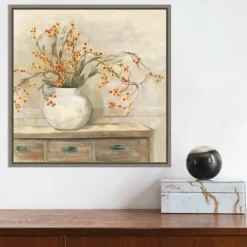 Kirkland's Home Bittersweet Bouquet Framed Canvas Art Print- Canvas Art