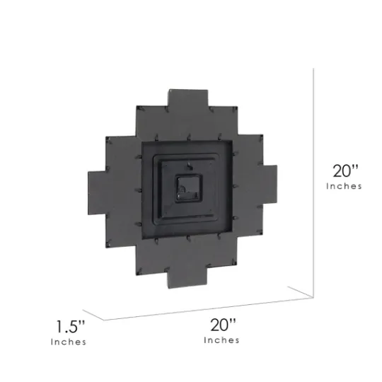 Kirkland's Home Black 12 Photo Frame Collage Clock- Clocks