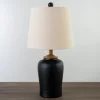 Kirkland's Home Black And Brown Urn Table Lamp- Table Lamps