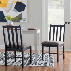 Kirkland's Home Black And Classic Dining Chairs, Set Of 2- Dining Chairs