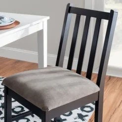Kirkland's Home Black And Classic Dining Chairs, Set Of 2- Dining Chairs