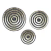 Kirkland's Home Black And Gold Concentric Wall Plates, Set Of 3- Wall Plaques