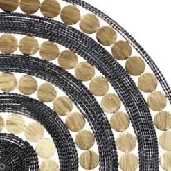 Kirkland's Home Black And Gold Concentric Wall Plates, Set Of 3- Wall Plaques