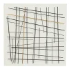 Kirkland's Home Black And Gold Iron Abstract Lines Plaque- Wall Plaques