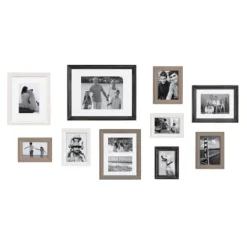 Kirkland's Home Black And Gray 10-Pc. Gallery Wall Frame Set- Gallery Wall Frames