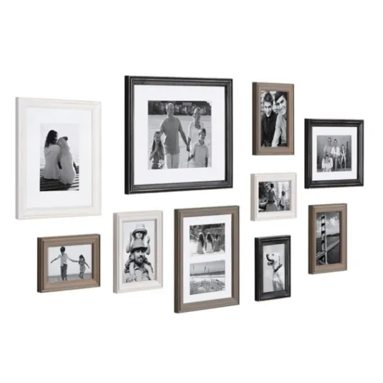 Kirkland's Home Black And Gray 10-Pc. Gallery Wall Frame Set- Gallery Wall Frames